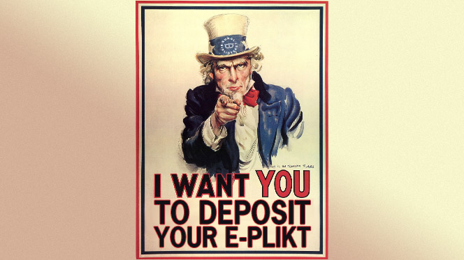 I want you to deposit your E-plikt